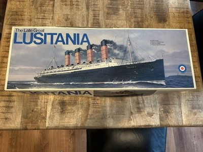 Lusitania Model Ship 1/350 Scale the Late Great Lusitania new & open box 