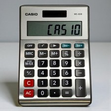 Casio MS-80B Dual Power Desktop Calculator Solar  Battery 2 Available
