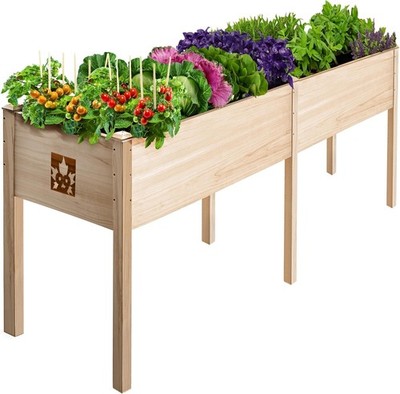 Raised Garden Bed with Legs 72x23x30   Cedar Elevated Planter