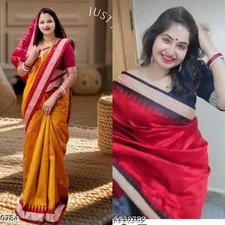 Women's Banarasi Silk Saree with Running Blouse Piece