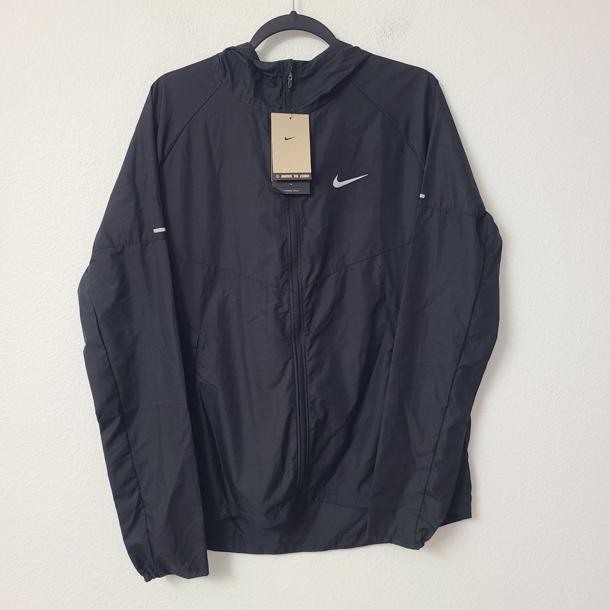 Nike Miler Repel Running Jacket DD4746-010 Size M-Tall Black | eBay