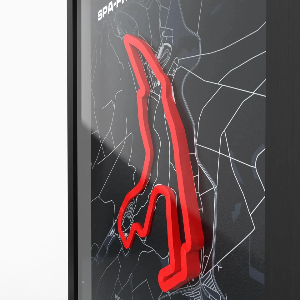 3D Poster Spa-Francorchamps – Motorsport Rennstrecke – Geschenk Weihnachten - Bild 2 von 4