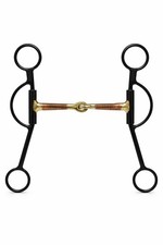 Western Sweet Iron 5" Copper Wrapped Snaffle Mouth Horse Training Bit 35676B