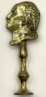 Vintage Cast Metal George Washington Pipe Tamper YC73 Tobacciana Tobacco