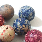 Lot of 13 Vintage Speckled Clay / Earthenware Marbles 16mm Bennington Style — photo 7
