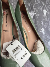 Tamaris Damen Pumps grün Krokodilprägung St...