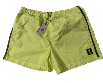 Seoul Projects Nylon Shorts Neon Yellow/Green - Size XL - NWT