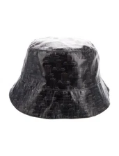 Lanvin Blue Tonal Check Reversible Bucket Hat 