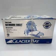 GLACIER BAY Single Handle Bathroom Faucet with Pop-Up Drain 833-007G NEW