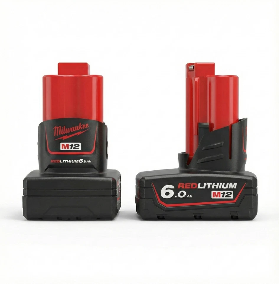 Milwaukee M12 B6 Original Akku 12V 6,0 Ah HiM12B6 Kompatibel mit M12 System