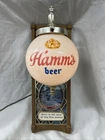 Vtg Hamm's Globe Light Beer Sign Sconce Born in Land of Sky Blue Waters Works