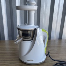 HUROM HU-100 Masticating Electric Slow Juicer White Tested Works