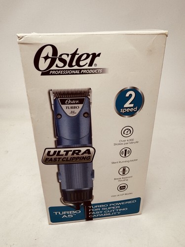 OSTER PRO TURBO A5 BLUE 45W 2-SPEED PROFESSIONAL PET CLIPPER KIT 078005-314-003
