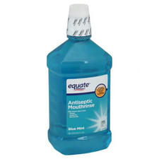 Equate Antiseptic Mouthwash Blue Mint 1.5L   Fresh Breath  Oral Care