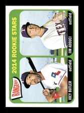 2014 Topps Heritage Rookie Stars 104 Joey Butler & Jim Adduci BXCP51