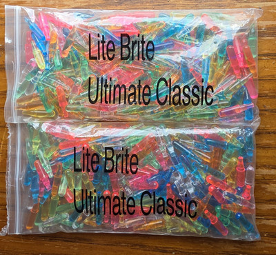 VINTAGE Lite Brite Ultimate Classic Replacement Pegs 400
