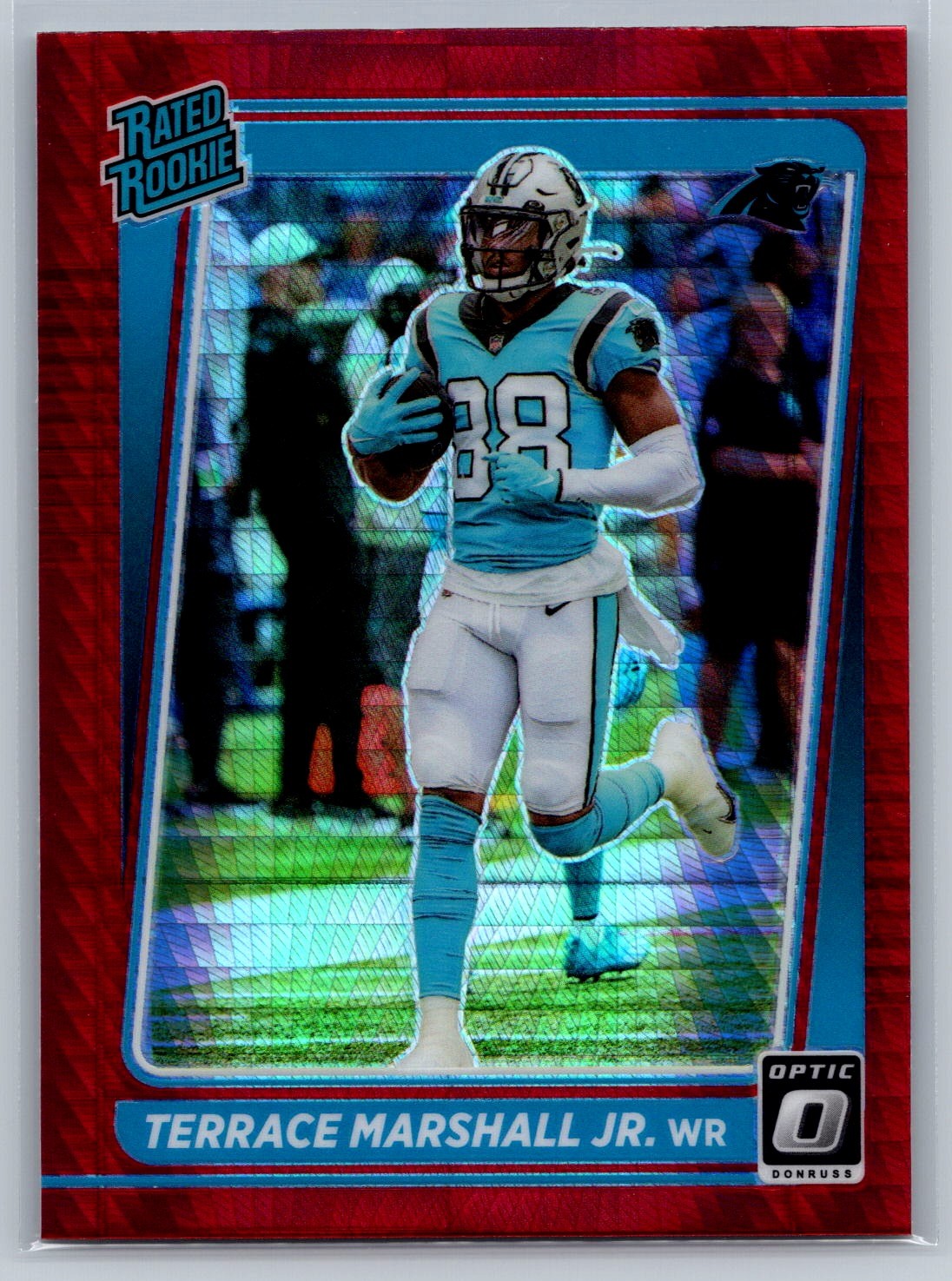 Terrace Marshall Jr. 2021 Optic Rated Rookie Red Hyper #218