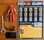 GI JOE Cobra NM/M Red Ninja 2007 V2 Complete & File Card 25th Anniversary Enemy