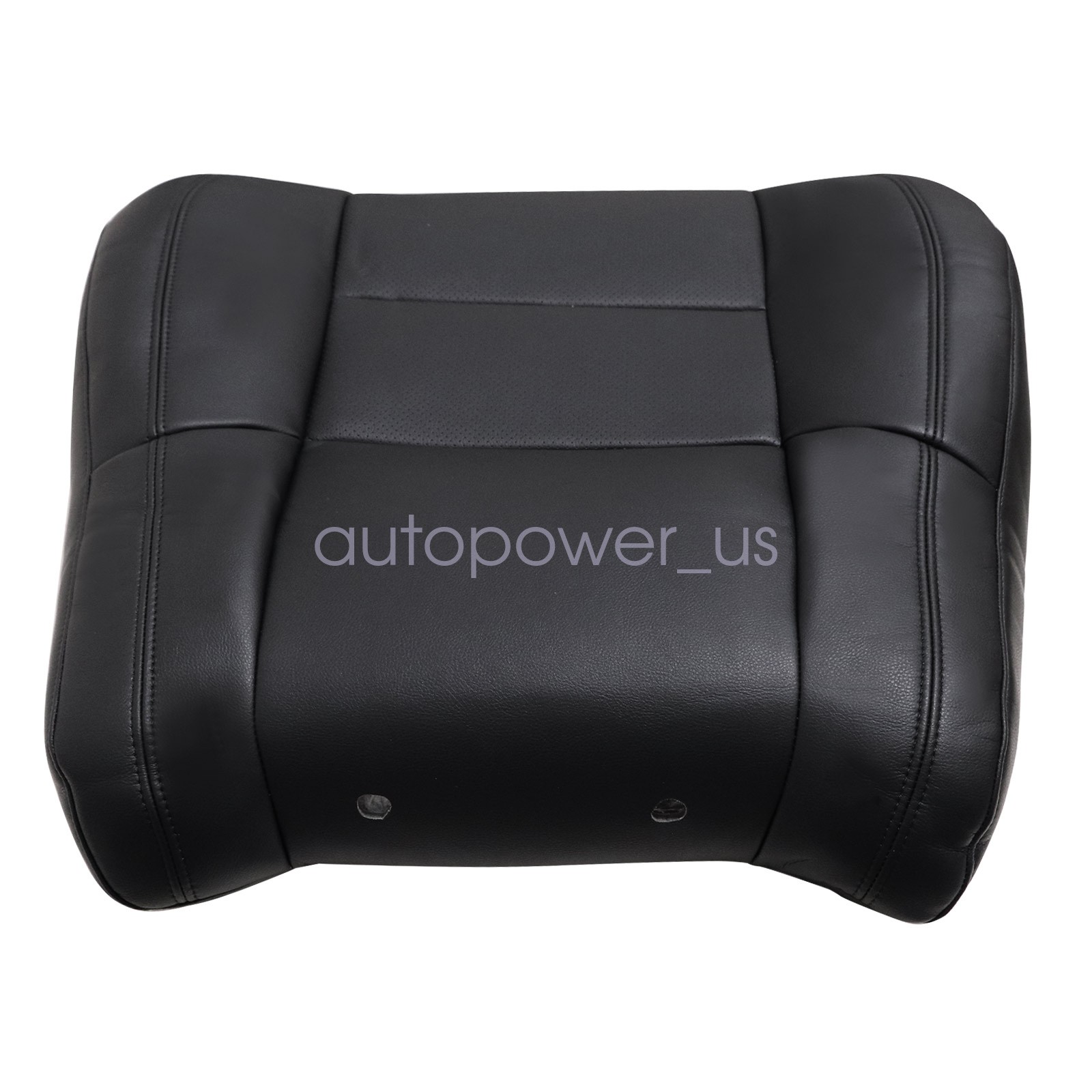 For Dodge Durango 2011-2018 Both Side Top Perforated Leather Seat Cover Black