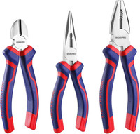 Workpro Zangen Set 3-Teilig, Kombizange 180Mm, Spitzzange 160Mm