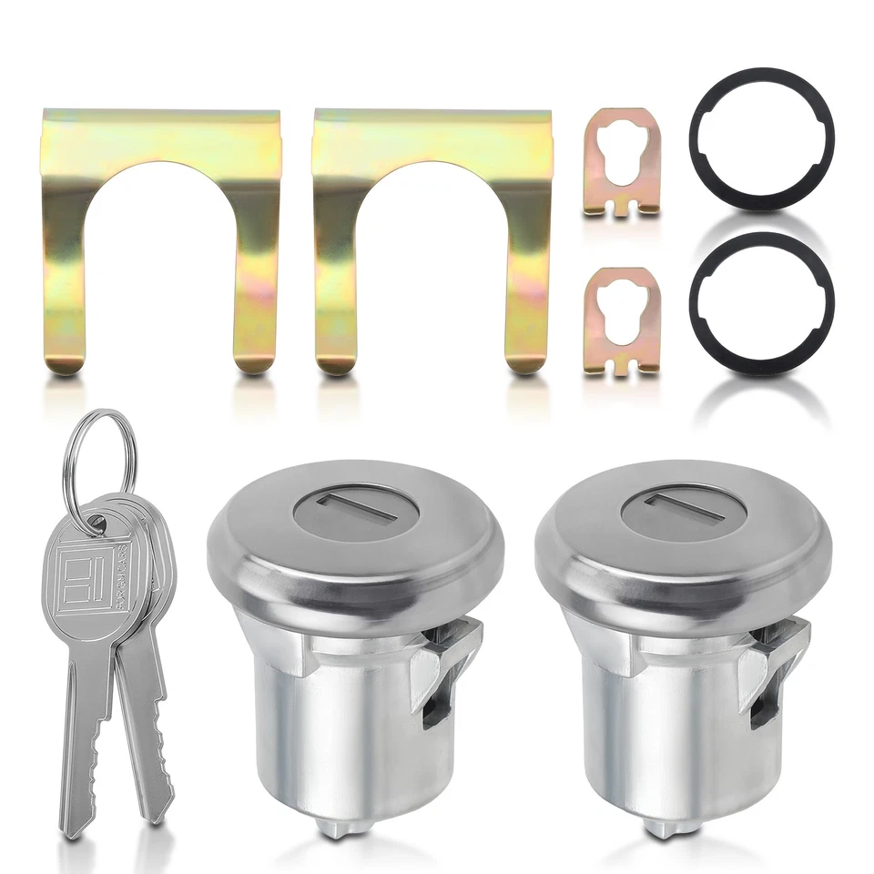 1 пара цилиндров дверного замка с ключом для Chevrolet GMC Buick Cadillac Pontiac L&R - Изображение 4 из 4