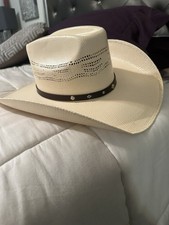 Men's Natural Western Bangora Cowboy Hat Size US 7 56 MEX 10XXXXX