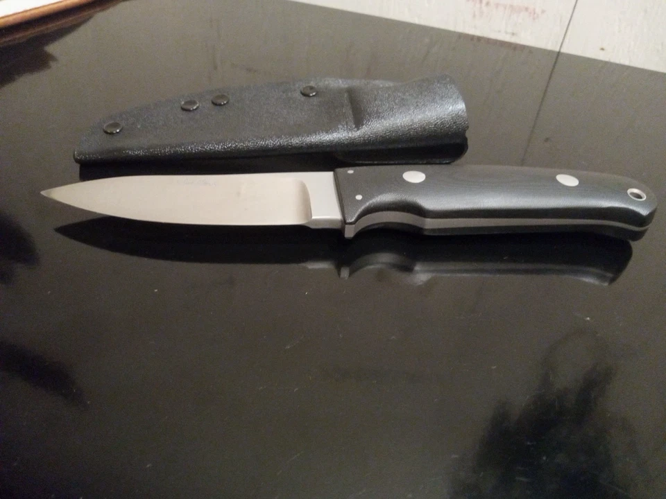 GOERTZ, Paul S. Custom HandMade 8.75'' EDC Knife w/4'' satin ATS-34 Blade. Rare! - Image 3 of 4