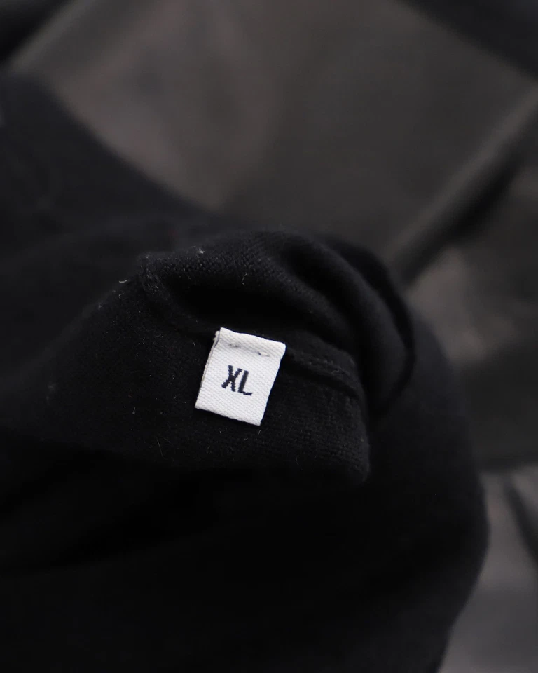 Givenchy Sweater With Leather Stripe Detail In Wool Men Black Xl - Image 4 of 4