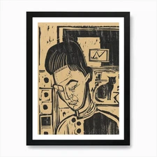 Portrait Of A Woman Art Print Framed Wall Art Poster Canvas Print Picture