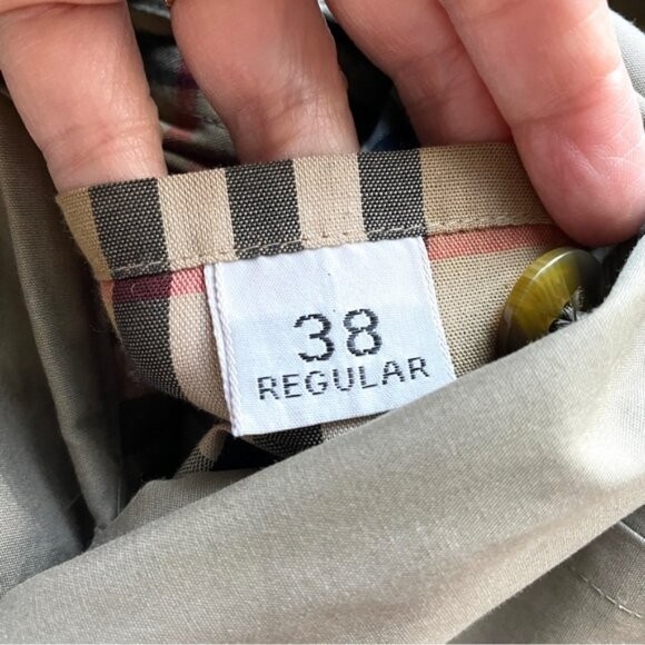 BURBERRY　38 Vintage Burberry Khaki Light Trench Coat - 38R / L-XL | eBay