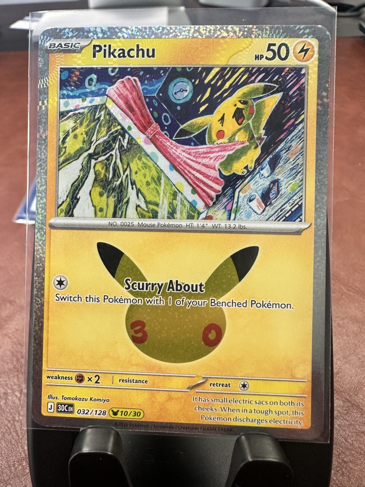 2026 Pokemon Pikachu 032/128 Scurry About 30th Anniversary