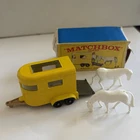 Vintage 1969 Matchbox Lesney No. 43 Pony Trailer Yellow Diecast w/ Case Box 1:6
