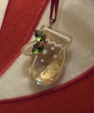 Swarovski Crystal Gingerbread Mitten Christmas Ornament