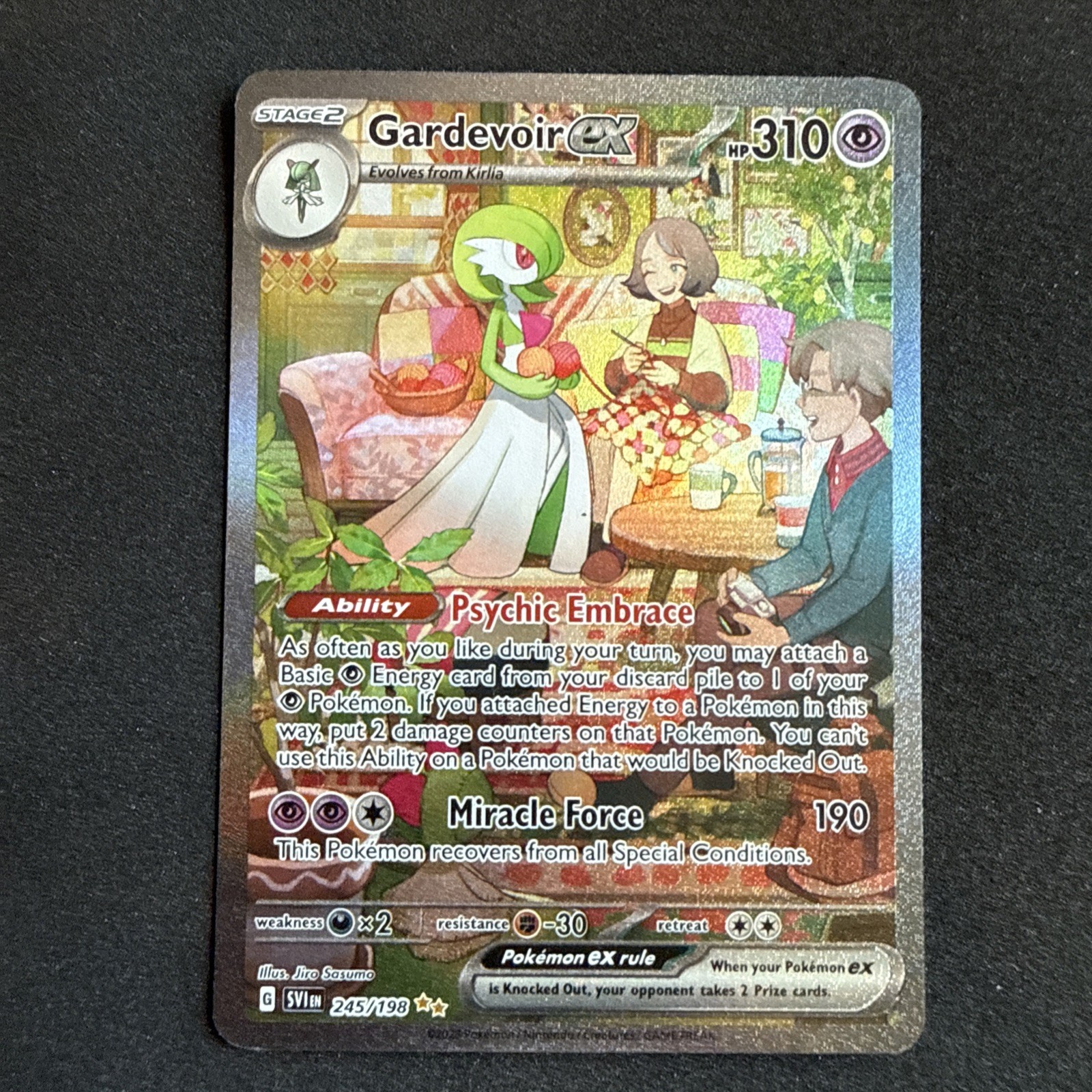 Pokemon Gardevoir ex Special Illustration Rare 245/198 Scarlet & Violet Base SIR
