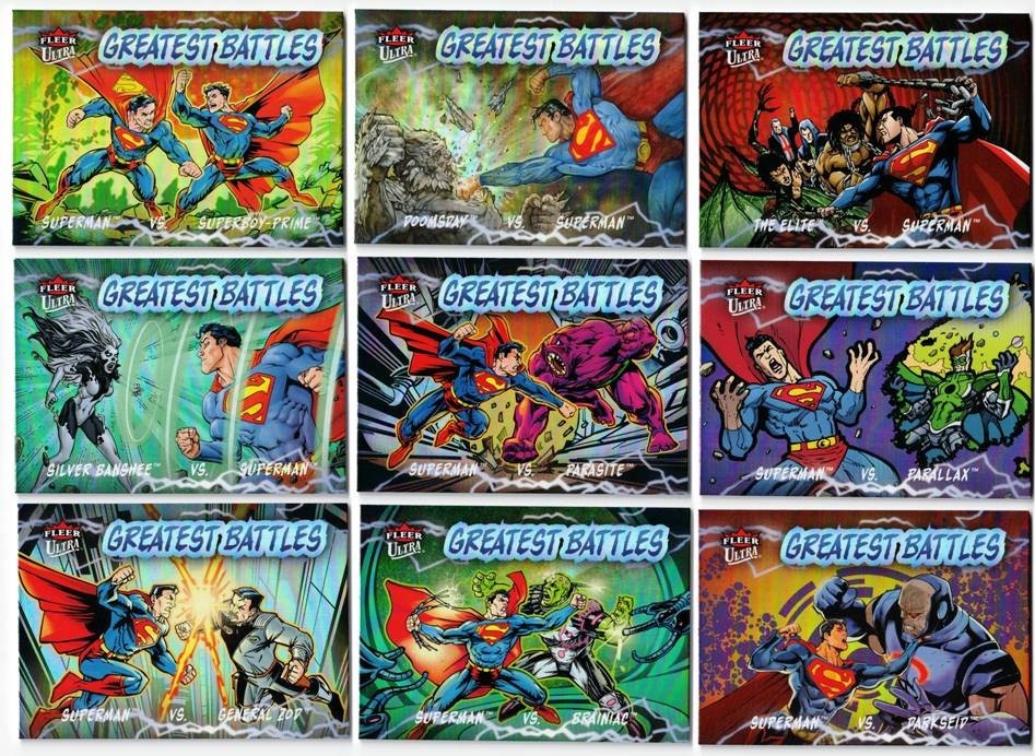 Fleer Ultra Superman 2026: Complete Greatest Battles Set (40)
