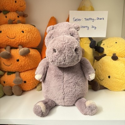 Jellycat Myrtle Hippo - Excellent Conditon - Retired & Rare Fast