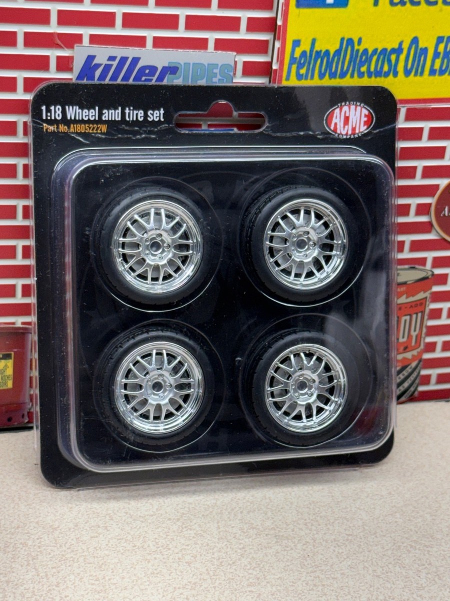 Set Di Ruote Hot Rod ACME 1:18 – Stile Fagiolo Renale – Modello A1805012W