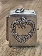 Vintage Reo 925 Sterling Silver Mini Music Box Pendant Love Story Sankyo Works Vintage Reo 925 Sterling Silver Mini Music Box Pendant Love Story Sankyo Works
