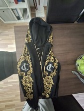 Icono Couture Herren Hoodie Schwarz/Gold Kapu...