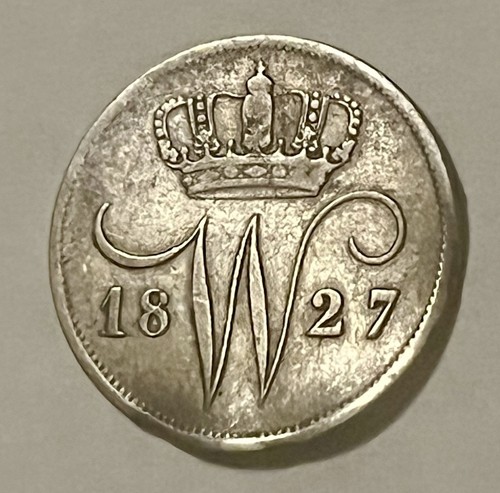 Netherlands 1827 10c , VF , Scarce.