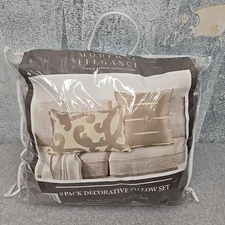 Modern Elegance Decorative Pillow Set 2 Pack Throw Pillows 18x18 & 20x12