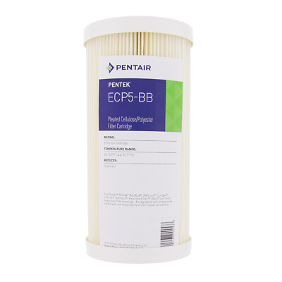 Pentek ECP5-BB 5 Micron Whole House Pleated Sediment Water Filter