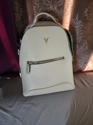 NWT Vanessa Williams Mini Backpack Bone/Mint Vegan Leather