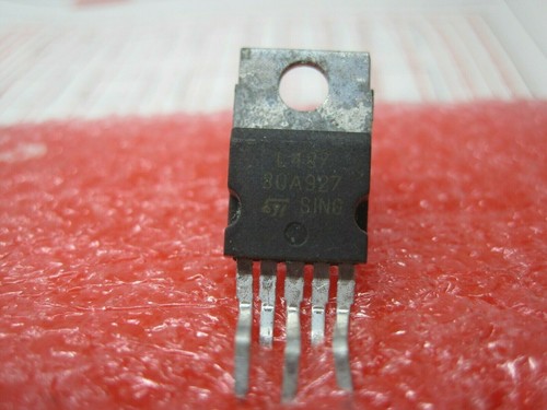 Régulateur De Tension ST L487 TO220/5 - Lot De 2 Pièces Neuves, Très Faible Drop