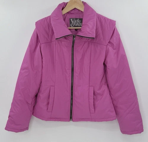 Vaute Couture Women’s The Urban Snow Coat Size M, Pink, Vegan, Sustainable USA image 2
