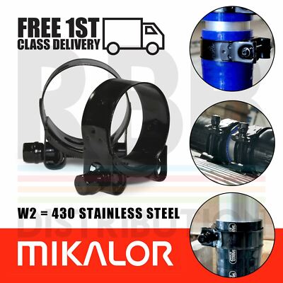 3" Mikalor 85-91mm W2 Supra T-Bolt Hose Clamp - View #5