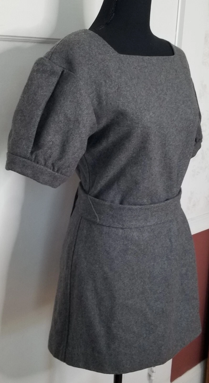 UNDERCOVER Body by Victoria taglia 4 minidress lana Victoria's Secret grigio completamente foderato mai indossato