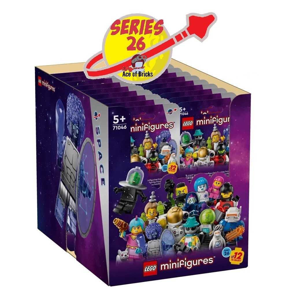 LEGO 71046 Series 26 SPACE Collectible Minifigures -Sealed Case of