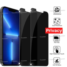 Privacy Screen Protector For iPhone 14 13 11 12 XS XR X 8 7 6 SE Wholesale Lot
