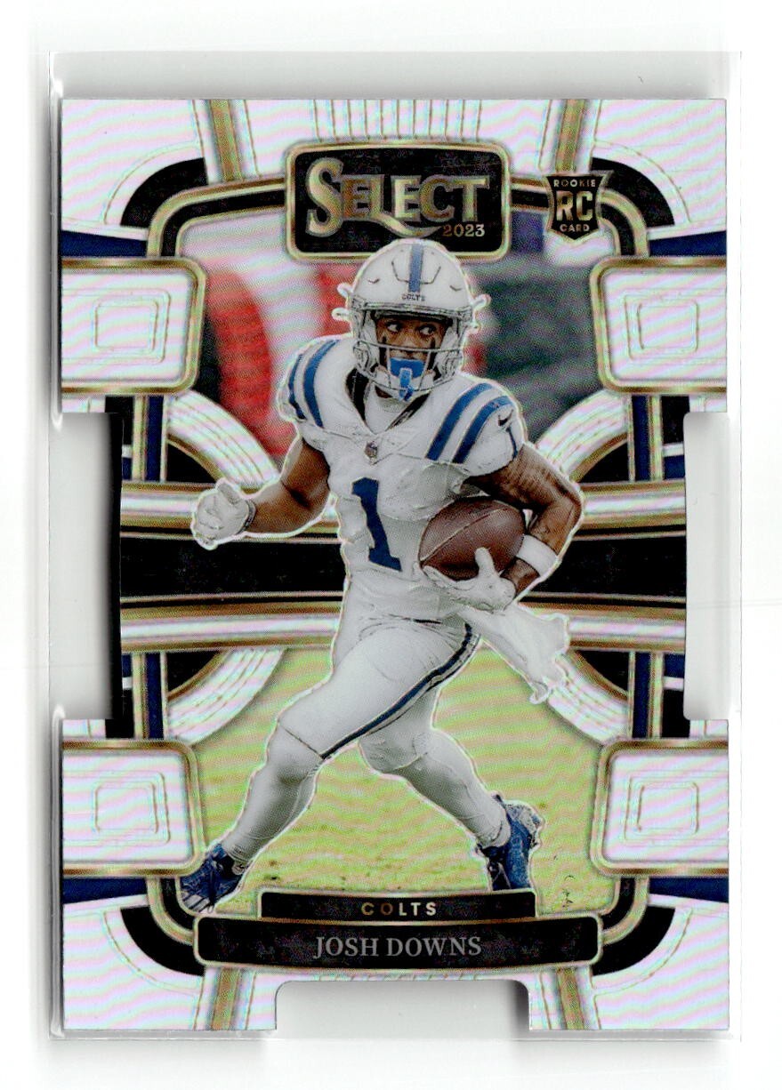 2023 Panini Select - Concourse Josh Downs #44 Silver Prizm Die-Cut (RC)